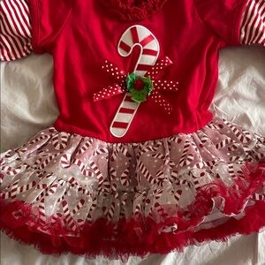 Festive Red Candy Cane Kids Costume